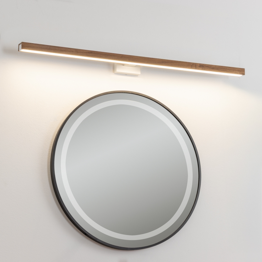 Brilagi - Éclairage de miroir salle de bain WOODY MIRROR LED/15W/230V 90 cm IP44 chêne cerise/blanc