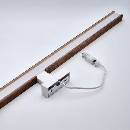 Brilagi - Éclairage de miroir salle de bain WOODY MIRROR LED/15W/230V 90 cm IP44 chêne cerise/blanc
