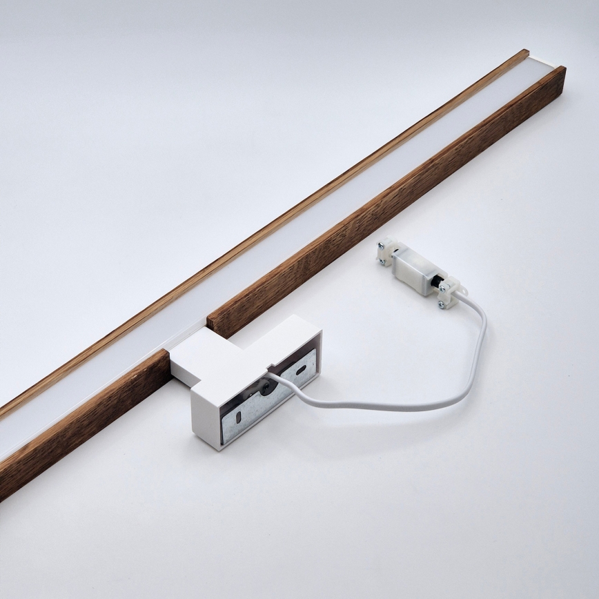 Brilagi - Éclairage de miroir salle de bain WOODY MIRROR LED/15W/230V 90 cm IP44 chêne cerise/blanc