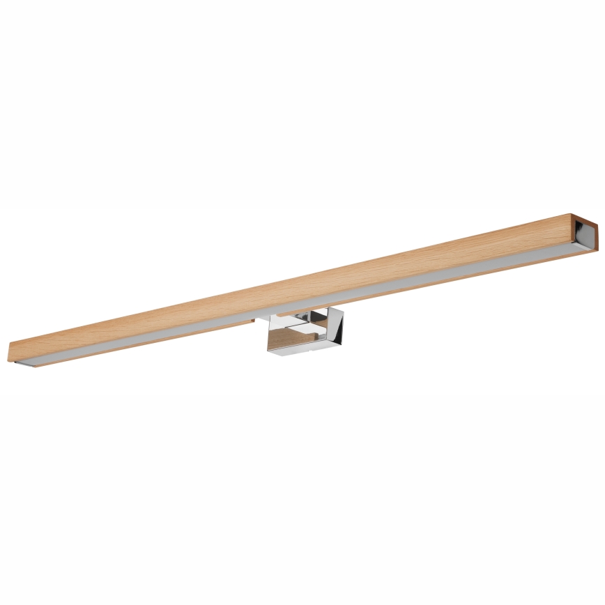 Brilagi - Éclairage de miroir salle de bain WOODY MIRROR LED/15W/230V 90 cm IP44 chêne/chrome brillant
