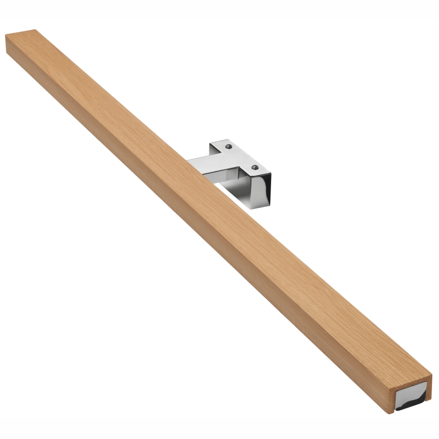 Brilagi - Éclairage de miroir salle de bain WOODY MIRROR LED/15W/230V 90 cm IP44 chêne/chrome brillant
