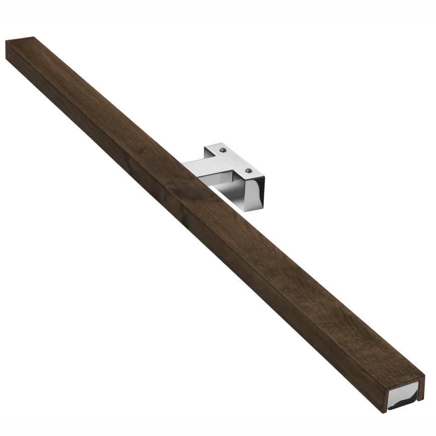 Brilagi - Éclairage de miroir salle de bain WOODY MIRROR LED/15W/230V 90 cm IP44 chêne noyer/chrome brillant