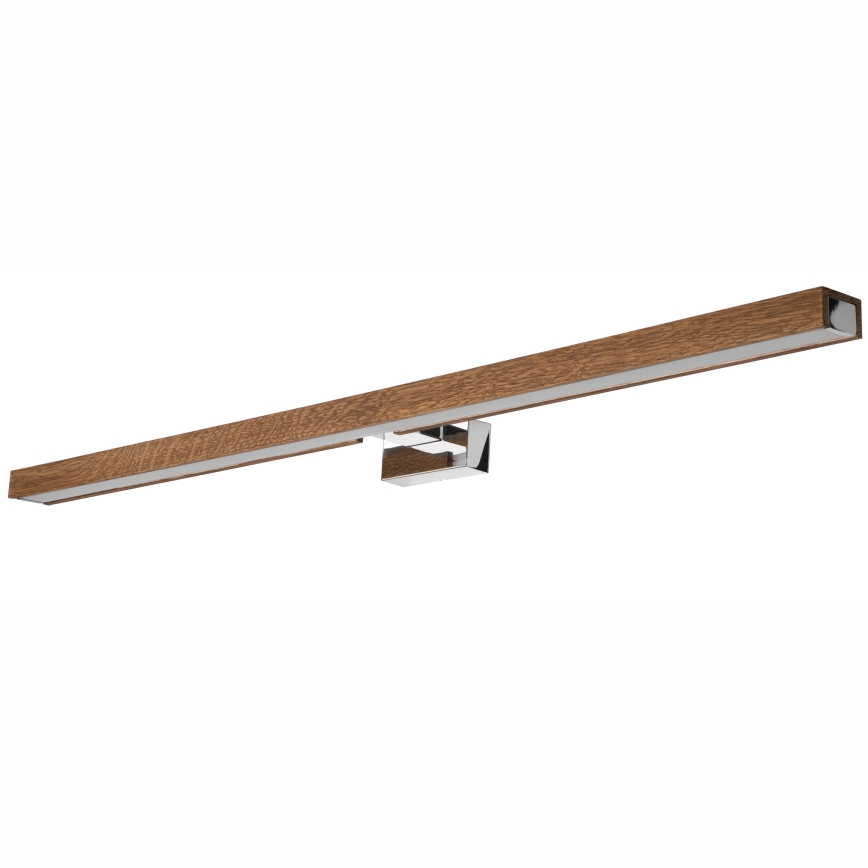 Brilagi - Éclairage de miroir salle de bain WOODY MIRROR LED/15W/230V 90 cm IP44 chêne cerise/chrome brillant