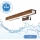 Brilagi - Éclairage de miroir salle de bain WOODY MIRROR LED/8W/230V 40 cm IP44 chêne cerise/chrome brillant