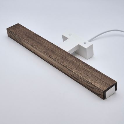 Brilagi - Éclairage de miroir salle de bain WOODY MIRROR LED/8W/230V 40 cm IP44 chêne noyer/blanc