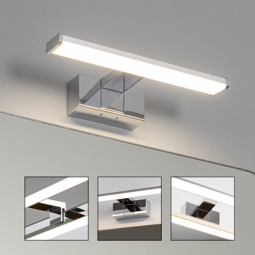 Brilagi - Éclairage LED 3 en 1 pour miroir de salle de bains VESTRA LED/6W/230V 30 cm IP44 chrome brillant