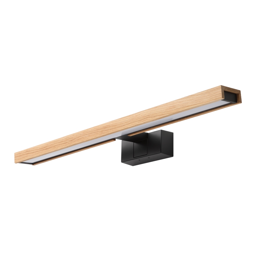 Brilagi - Éclairage LED pour miroir de salle de bains 3-en-1 WOODY MIRROR LED/12W/230V 60 cm IP44 noir/chêne