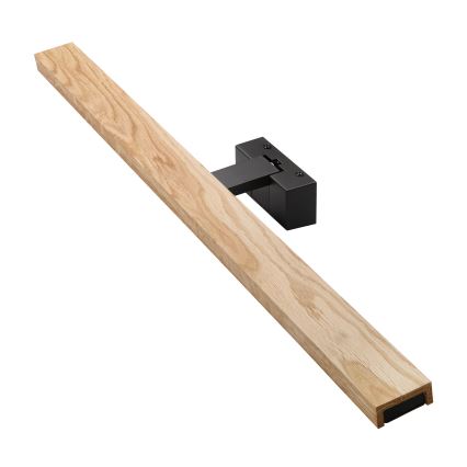 Brilagi - Éclairage miroir 3 en 1 pour salle de bains WOODY MIRROR LED/15W/230V 80 cm IP44 noir/chêne