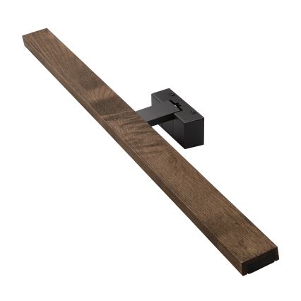 Brilagi - Éclairage miroir LED 3 en 1 WOODY MIRROR LED/15W/230V 80 cm IP44 noir/chêne-noix