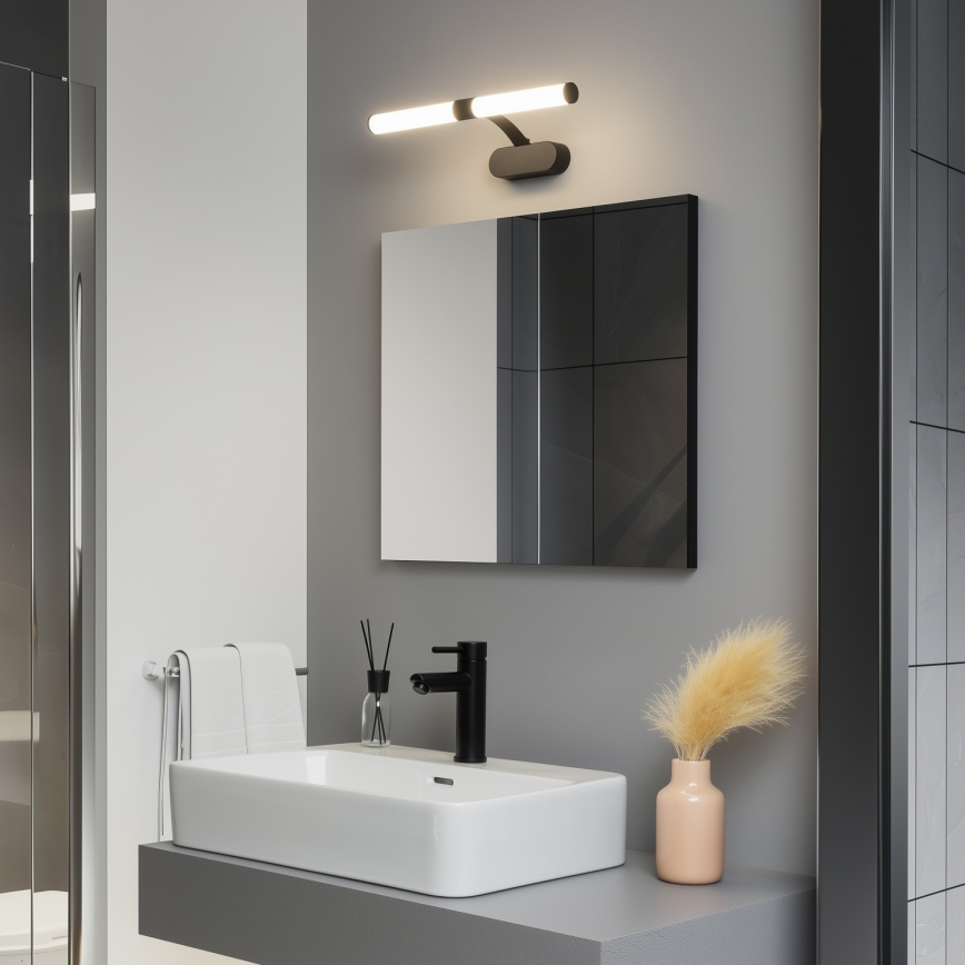 Brilagi - Éclairage LED 2-en-1 pour miroir de salle de bains TUBEO LED/6W/230V 40 cm IP44 noir