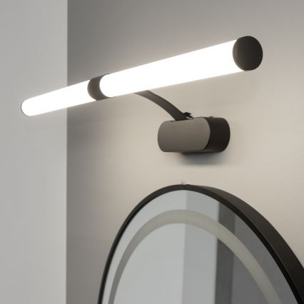 Brilagi - Éclairage miroir LED 2 en 1 TUBEO LED/8W/230V 60 cm IP44 noir