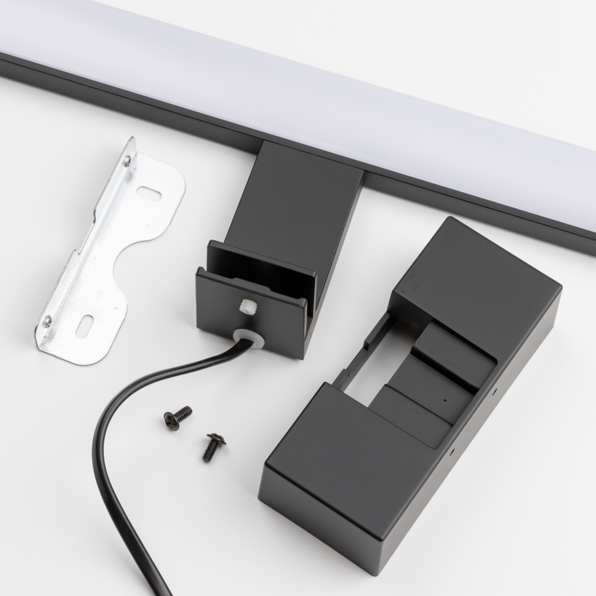 Brilagi - Éclairage LED 3-en-1 pour miroir de salle de bain VESTRA, 8W/230V, 40 cm, IP44, noir