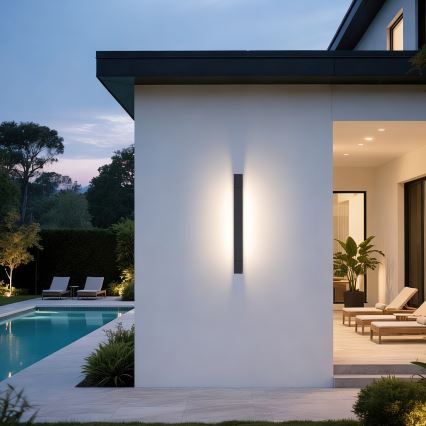 Brilagi - Éclairage LED pour miroir de salle de bains AQUA LINE LED/12W/230V 45 cm IP44 anthracite IRC 90