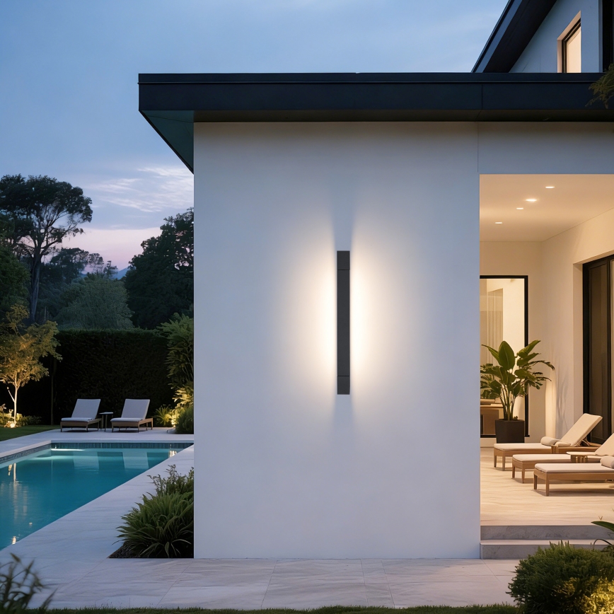 Brilagi - Éclairage LED pour miroir de salle de bains AQUA LINE LED/12W/230V 45 cm IP44 anthracite IRC 90