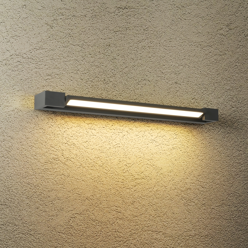 Brilagi - Éclairage LED pour miroir de salle de bains AQUA LINE, 18 W / 230 V, 60 cm, IP44, anthracite, IRC 90