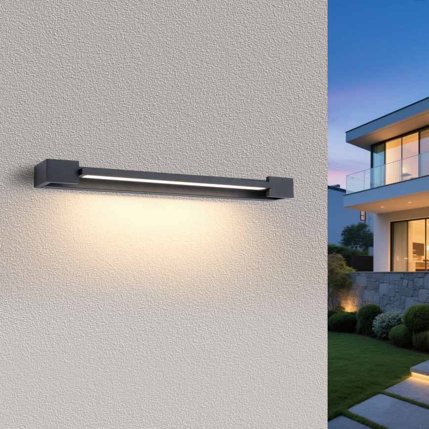 Brilagi - Éclairage LED pour miroir de salle de bains AQUA LINE, 18 W / 230 V, 60 cm, IP44, anthracite, IRC 90