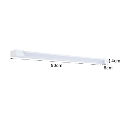 Brilagi - Éclairage LED pour miroir de salle de bains AQUA LINE LED/24W/230V 90 cm IP44 blanc CRI 90