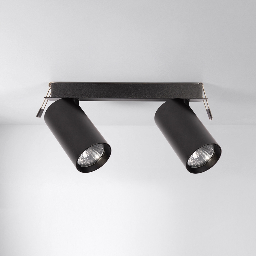 Brilagi - Einbaustrahler SELE, 2x GU10 (30 W), 230 V, schwarz