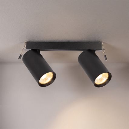 Brilagi - Einbaustrahler SELE, 2x GU10 (30 W), 230 V, schwarz