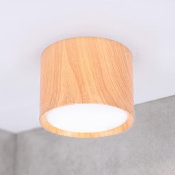 BRILAGI - Einbaustrahler SMOOTH 1xGX53/15W/230V 60x82 mm, Eichen-Dekor