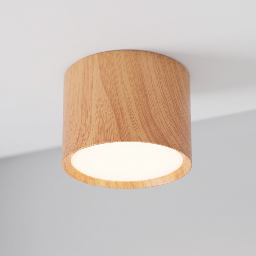 BRILAGI - Einbaustrahler SMOOTH 1xGX53/15W/230V 60x82 mm, Eichen-Dekor