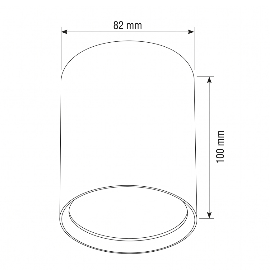BRILAGI - Einbaustrahler SMOOTH LONG 1xGX53/15W/230V 100x82 mm beige