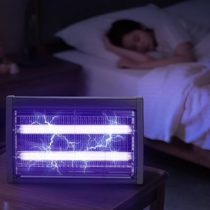 Brilagi - Elektrischer Insektenvernichter 2xUV/18W/230V für 100 m² schwarz
