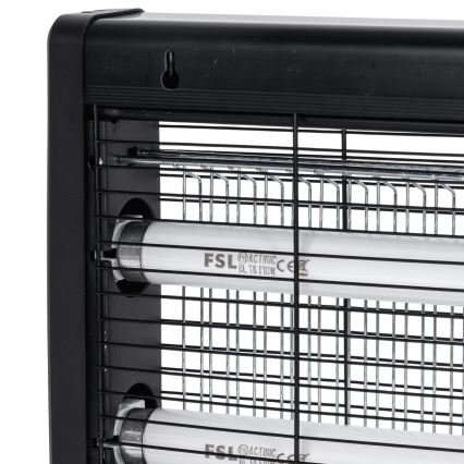 Brilagi - Elektrischer Insektenvernichter 2xUV/18W/230V für 100 m² schwarz