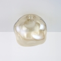 Brilagi - Ersatzglas für Kronleuchter, Wand- und Deckenleuchten VULCANO G9 Ø 15 cm rauchbeige