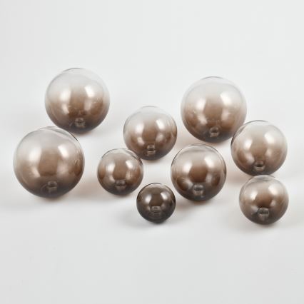 Brilagi - Ersatzglas für Kronleuchter, Wandleuchte und Lampe MISTEL, MILLA, Ø 15 cm, rauchbraun