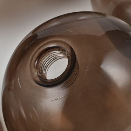 Brilagi - Ersatzglas für Kronleuchter, Wandleuchte und Lampe MISTEL, MILLA, Ø 15 cm, rauchbraun