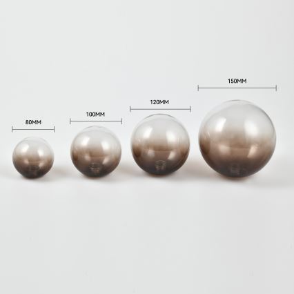 Brilagi - Ersatzglas für Kronleuchter, Wandleuchte und Lampe MISTEL, MILLA, Ø 15 cm, rauchbraun