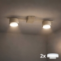 Brilagi - Faretto 2xGX53/12W/230V beige