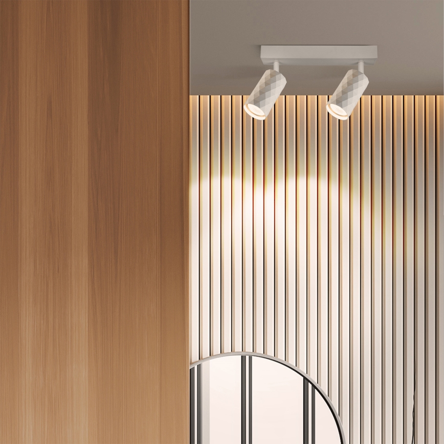 Brilagi - Faretto LED RGBW dimmerabile SELE DIAMANT 2xGU10/4,8W/230V 3000K bianco + telecomando
