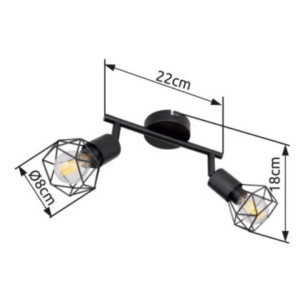 Brilagi - Faretto CAGE 2xE14/40W/230V