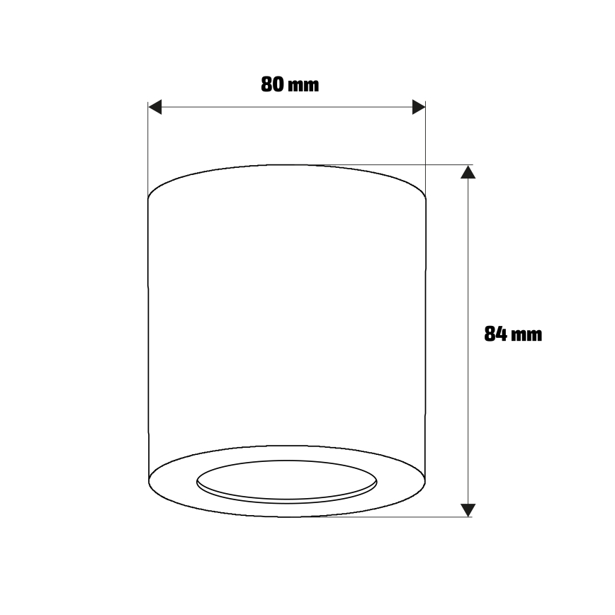 Brilagi - Faretto da bagno MIA 1xGU10/30W/230V 84x80 mm beige IP44
