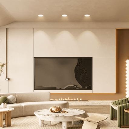 Brilagi - Faretto da incasso per bagno LED/9W/230V 3000K bianco IP65
