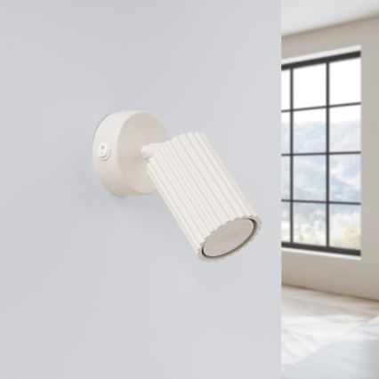 Brilagi - Faretto da parete CRESTO 1xGU10/10W/230V color crema