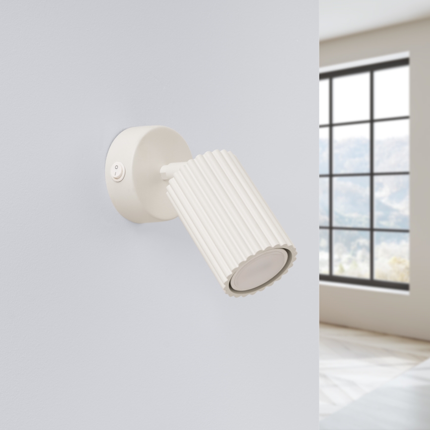 Brilagi - Faretto da parete CRESTO 1xGU10/10W/230V color crema