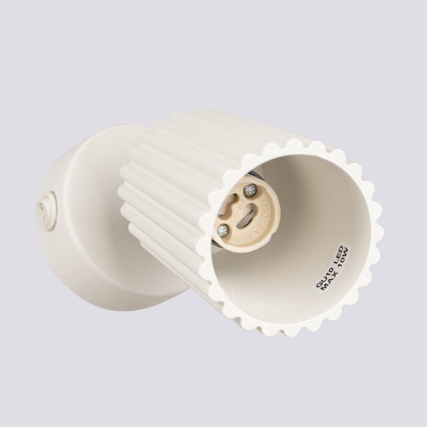 Brilagi - Faretto da parete CRESTO 1xGU10/10W/230V color crema