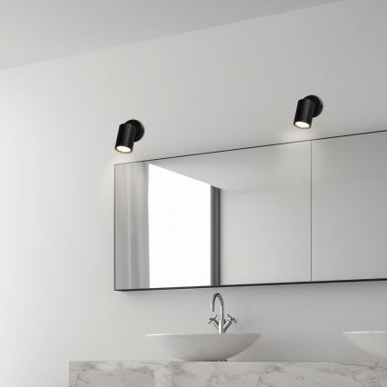 Brilagi - Faretto da parete CRISPINA 1xGU10/10W/230V nero