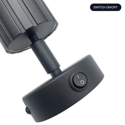 Brilagi - Faretto da parete CRISPINA 1xGU10/10W/230V nero