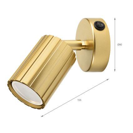 Brilagi - Faretto da parete CRISPINA 1xGU10/10W/230V oro
