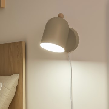 Brilagi - Faretto da parete GALLION 1xE27/15W/230V beige