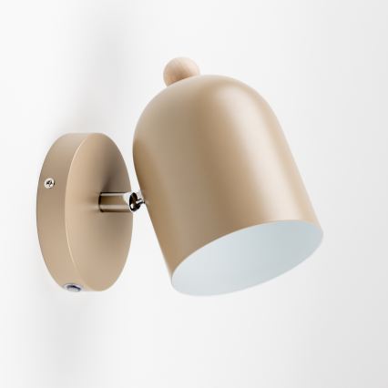 Brilagi - Faretto da parete GALLION 1xE27/15W/230V beige