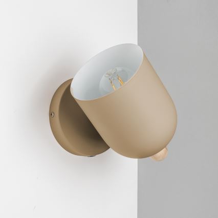 Brilagi - Faretto da parete GALLION 1xE27/15W/230V beige