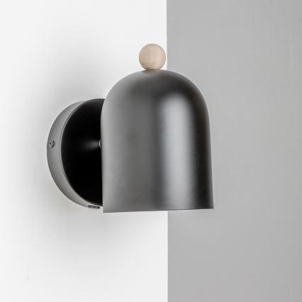 Brilagi - Faretto da parete GALLION 1xE27/15W/230V nero