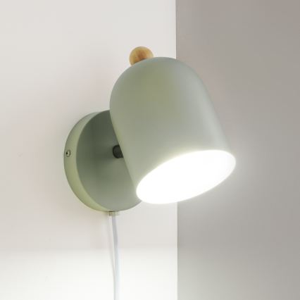 Brilagi - Faretto da parete GALLION 1xE27/15W/230V verde