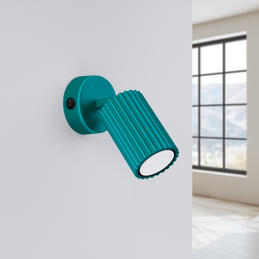 Brilagi - Faretto da parete LED CRESTO 1xGU10/10W/230V turchese
