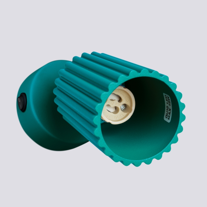 Brilagi - Faretto da parete LED CRESTO 1xGU10/10W/230V turchese